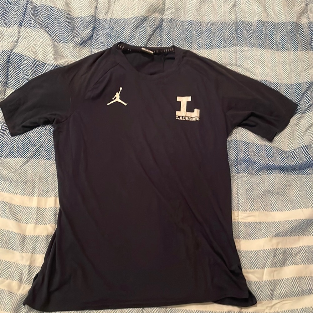 Blue athletic shirt